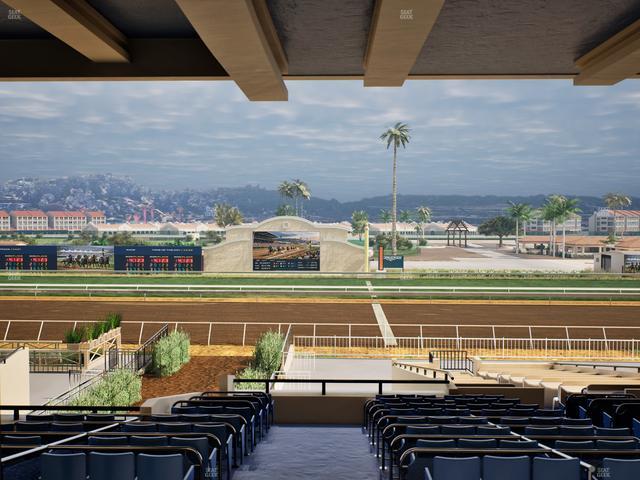 Del Mar Thoroughbred Club - Section Clubhouse Box 20 G Lvl 3 Seat View