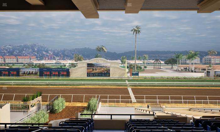 Del Mar Thoroughbred Club - Section Clubhouse Box 20 G Lvl 3 Seat View