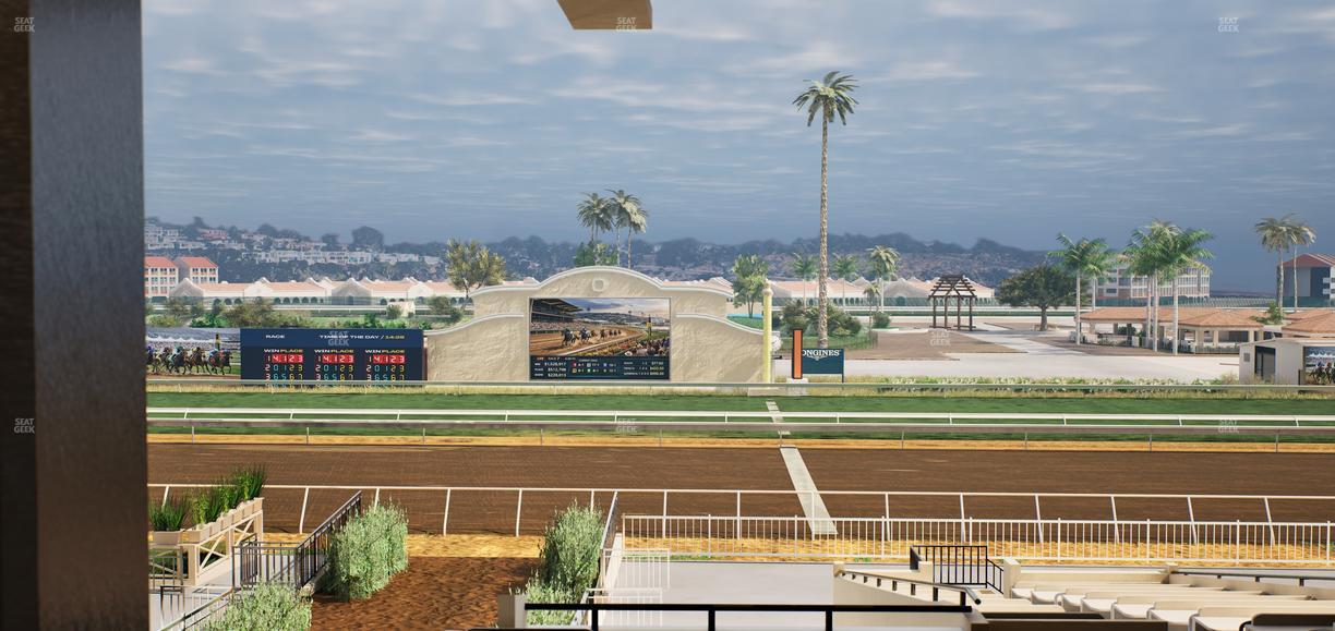 Del Mar Thoroughbred Club - Section Clubhouse Box 20 G Lvl 3 Seat View