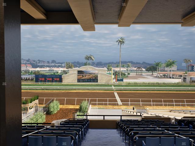 Del Mar Thoroughbred Club - Section Clubhouse Box 20 G Lvl 3 Seat View