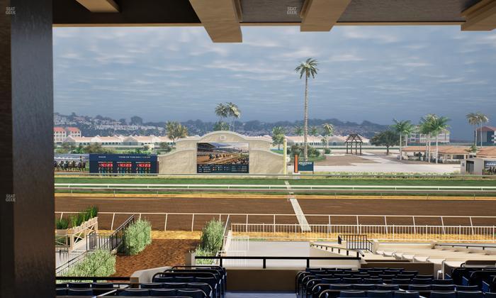 Del Mar Thoroughbred Club - Section Clubhouse Box 20 G Lvl 3 Seat View