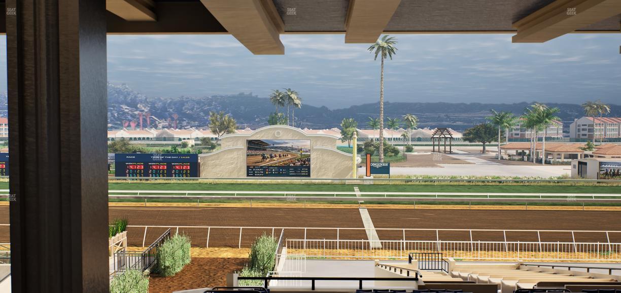 Del Mar Thoroughbred Club - Section Clubhouse Box 20 H Lvl 3 Seat View