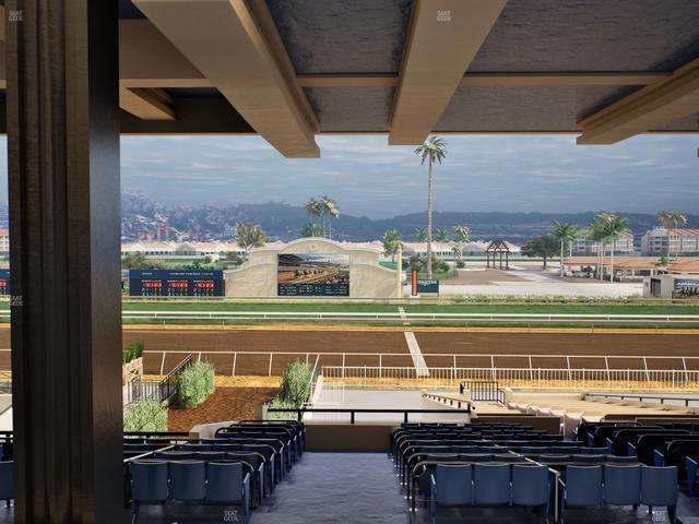 Del Mar Thoroughbred Club - Section Clubhouse Box 20 H Lvl 3 Seat View