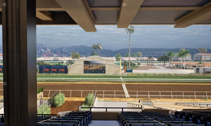 Del Mar Thoroughbred Club - Section Clubhouse Box 20 H Lvl 3 Seat View