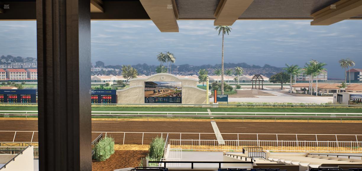 Del Mar Thoroughbred Club - Section Clubhouse Box 20 H Lvl 3 Seat View