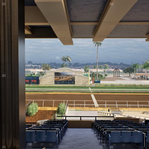Del Mar Thoroughbred Club - Section Clubhouse Box 20 H Lvl 3 Seat View