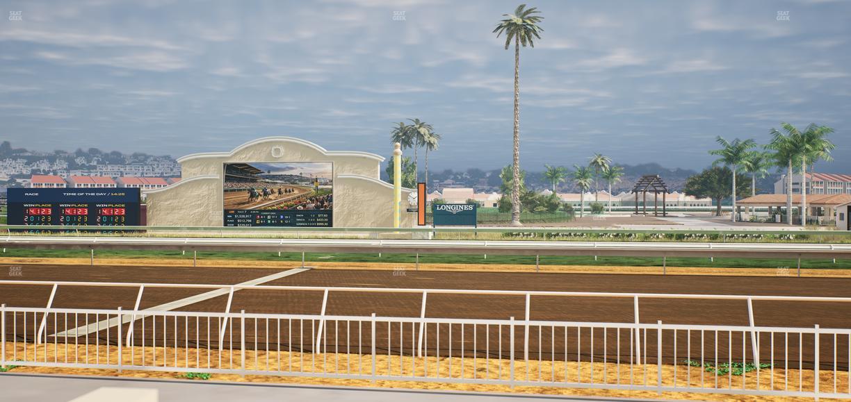 Del Mar Thoroughbred Club - Section Clubhouse Box 203 Lvl 1 Seat View