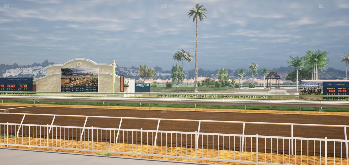 Del Mar Thoroughbred Club - Section Clubhouse Box 208 Lvl 1 Seat View