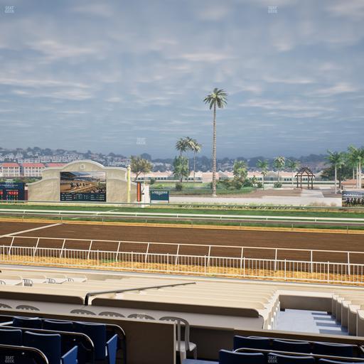 Del Mar Thoroughbred Club - Section Clubhouse Box 3 C Lvl 2 Seat View