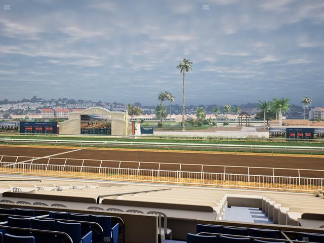 Del Mar Thoroughbred Club - Section Clubhouse Box 3 C Lvl 2 Seat View