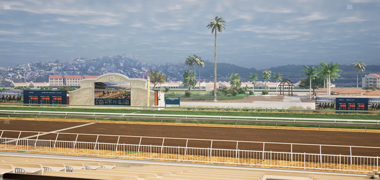 Del Mar Thoroughbred Club - Section Clubhouse Box 3 C Lvl 2 Seat View
