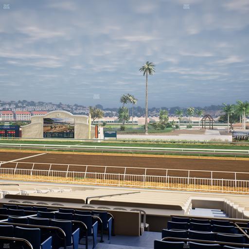 Del Mar Thoroughbred Club - Section Clubhouse Box 3 D Lvl 2 Seat View