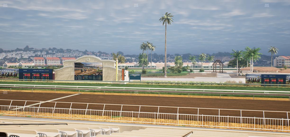 Del Mar Thoroughbred Club - Section Clubhouse Box 4 C Lvl 2 Seat View