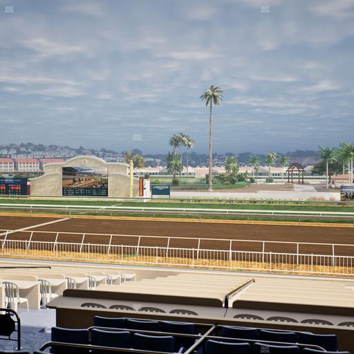 Del Mar Thoroughbred Club - Section Clubhouse Box 4 C Lvl 2 Seat View