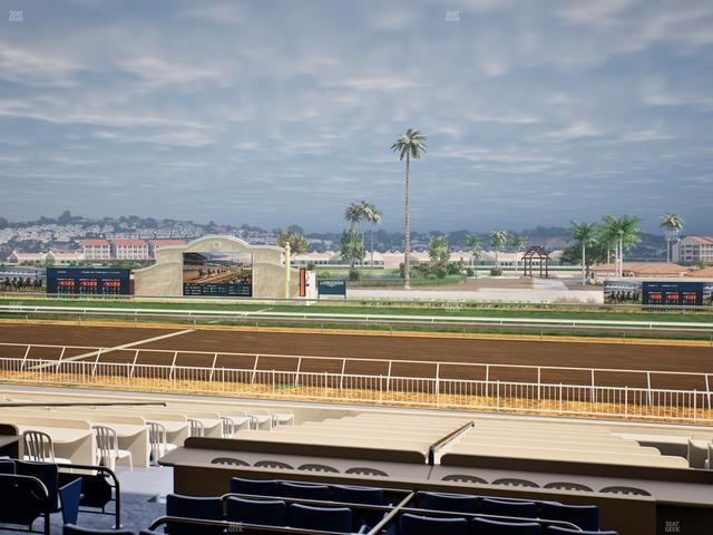 Del Mar Thoroughbred Club - Section Clubhouse Box 4 C Lvl 2 Seat View