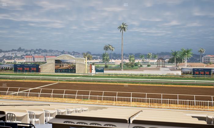 Del Mar Thoroughbred Club - Section Clubhouse Box 4 C Lvl 2 Seat View