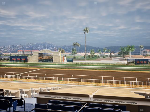 Del Mar Thoroughbred Club - Section Clubhouse Box 4 C Lvl 2 Seat View