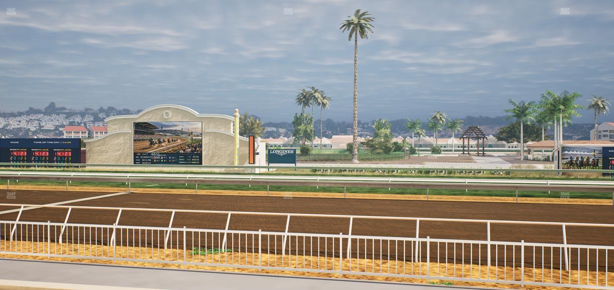 Del Mar Thoroughbred Club - Section Clubhouse Box 406 Lvl 1 Seat View