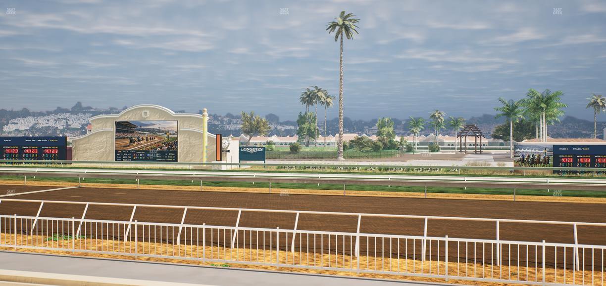 Del Mar Thoroughbred Club - Section Clubhouse Box 408 Lvl 1 Seat View