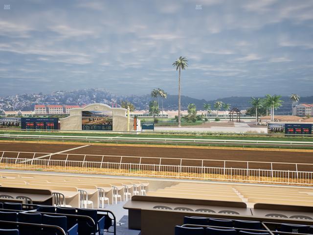 Del Mar Thoroughbred Club - Section Clubhouse Box 5 C Lvl 2 Seat View