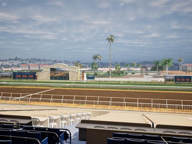 Del Mar Thoroughbred Club - Section Clubhouse Box 5 C Lvl 2 Seat View