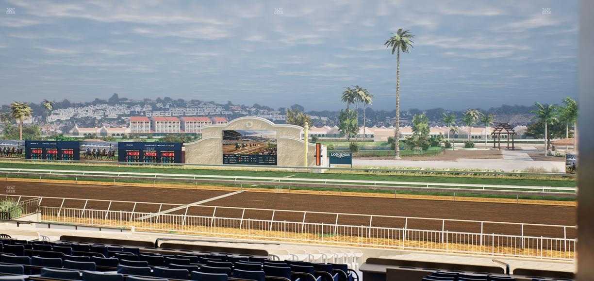 Del Mar Thoroughbred Club - Section Clubhouse Box 5 E Lvl 3 Seat View