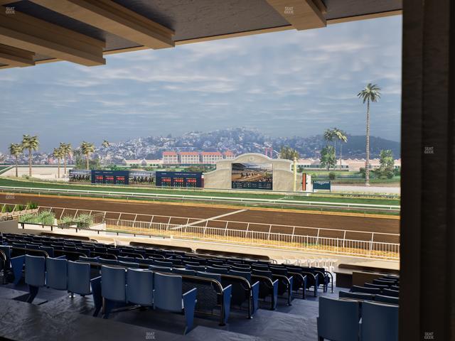 Del Mar Thoroughbred Club - Section Clubhouse Box 5 F Lvl 3 Seat View