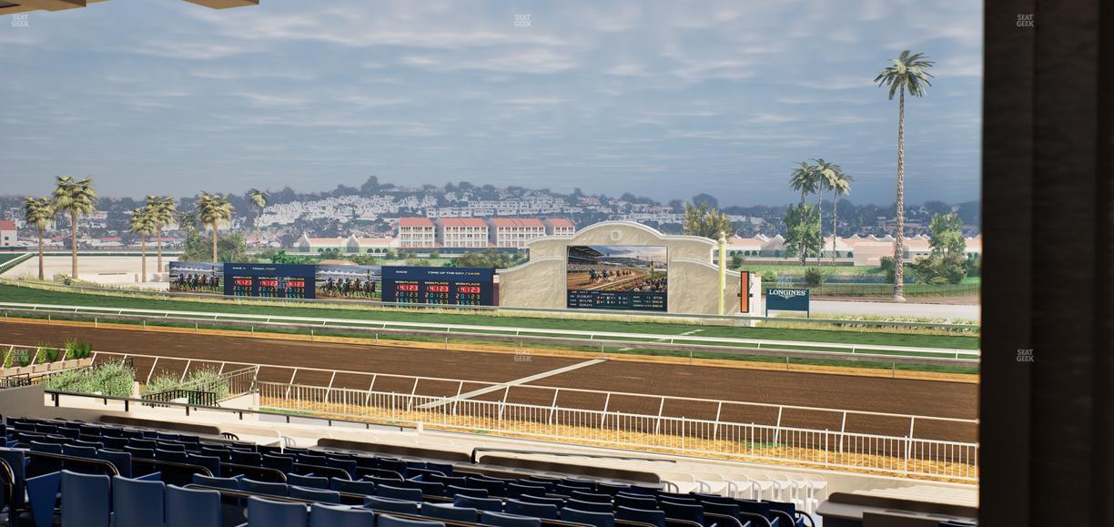 Del Mar Thoroughbred Club - Section Clubhouse Box 5 F Lvl 3 Seat View