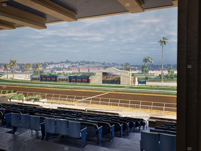 Del Mar Thoroughbred Club - Section Clubhouse Box 5 F Lvl 3 Seat View
