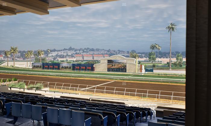 Del Mar Thoroughbred Club - Section Clubhouse Box 5 F Lvl 3 Seat View