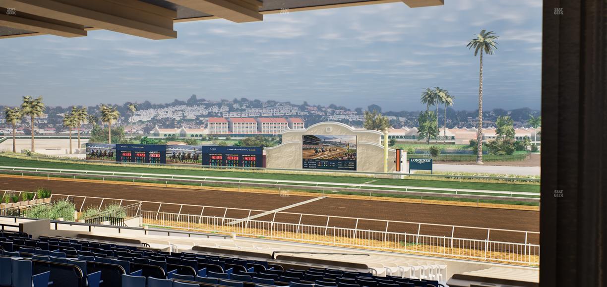 Del Mar Thoroughbred Club - Section Clubhouse Box 5 G Lvl 3 Seat View