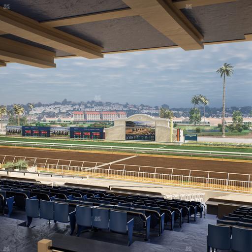 Del Mar Thoroughbred Club - Section Clubhouse Box 5 G Lvl 3 Seat View