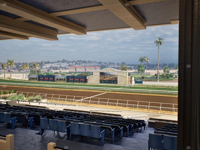 Del Mar Thoroughbred Club - Section Clubhouse Box 5 G Lvl 3 Seat View