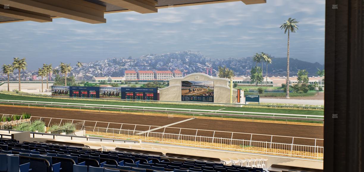 Del Mar Thoroughbred Club - Section Clubhouse Box 5 G Lvl 3 Seat View