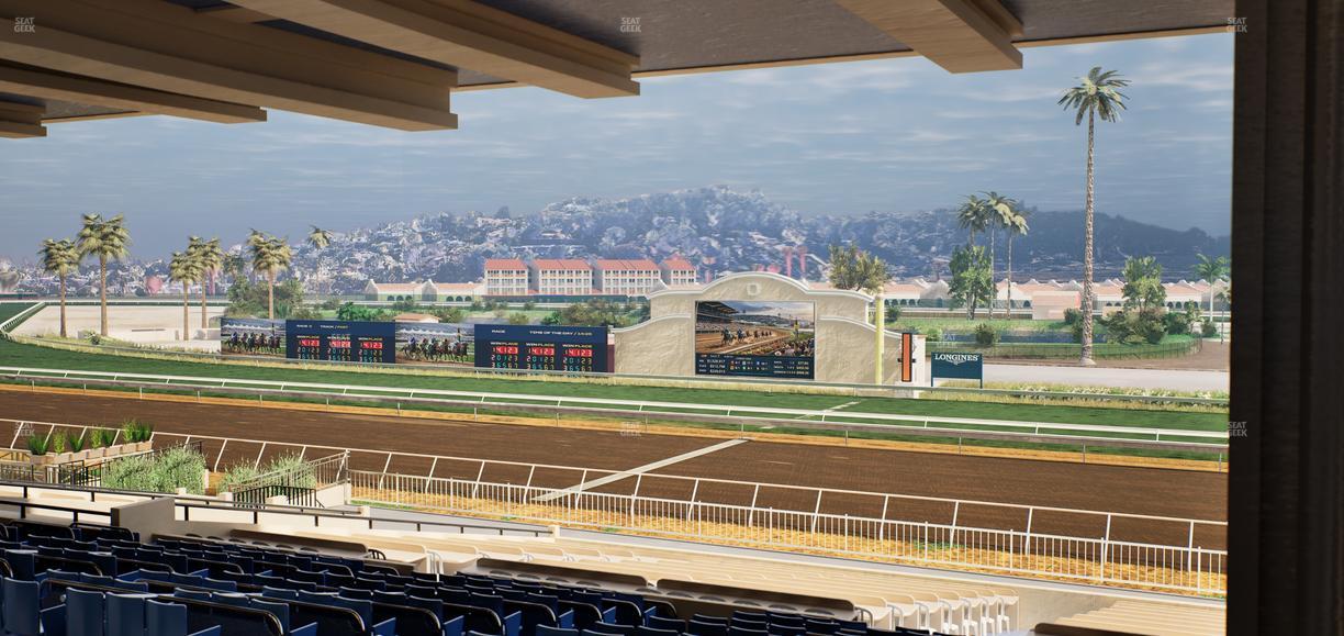 Del Mar Thoroughbred Club - Section Clubhouse Box 5 H Lvl 3 Seat View