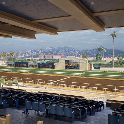 Del Mar Thoroughbred Club - Section Clubhouse Box 5 H Lvl 3 Seat View