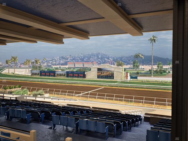 Del Mar Thoroughbred Club - Section Clubhouse Box 5 H Lvl 3 Seat View