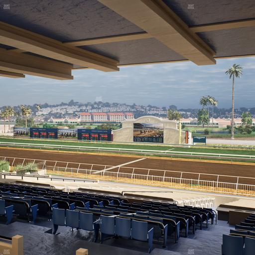 Del Mar Thoroughbred Club - Section Clubhouse Box 5 H Lvl 3 Seat View