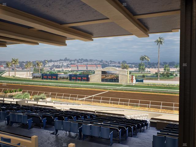 Del Mar Thoroughbred Club - Section Clubhouse Box 5 H Lvl 3 Seat View