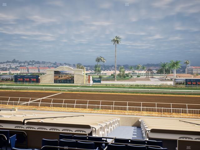 Del Mar Thoroughbred Club - Section Clubhouse Box 6 C Lvl 2 Seat View
