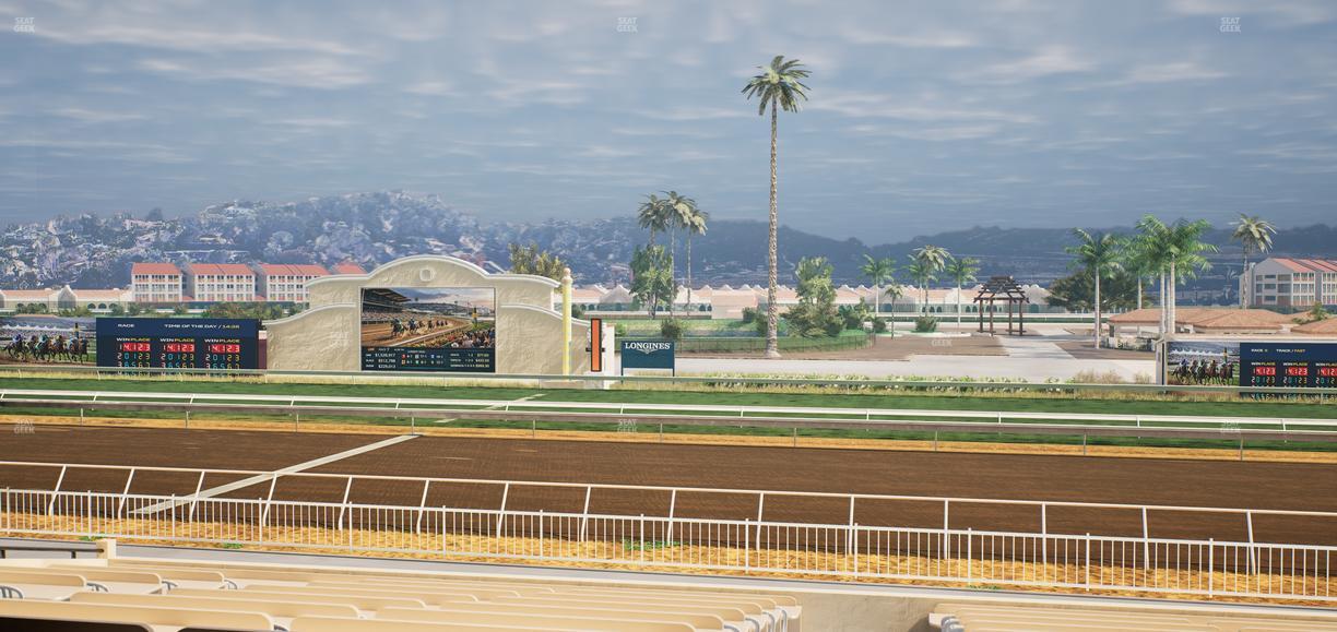 Del Mar Thoroughbred Club - Section Clubhouse Box 6 C Lvl 2 Seat View