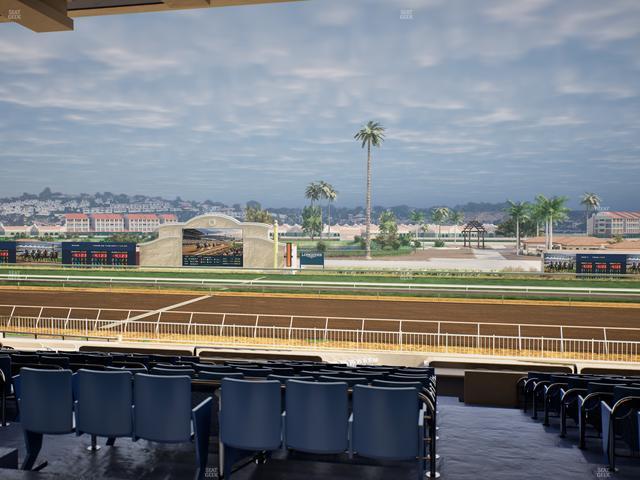 Del Mar Thoroughbred Club - Section Clubhouse Box 6 E Lvl 3 Seat View