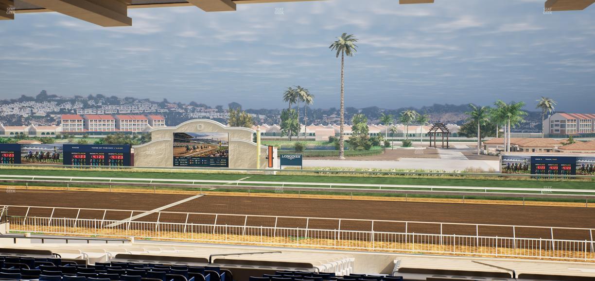 Del Mar Thoroughbred Club - Section Clubhouse Box 6 G Lvl 3 Seat View