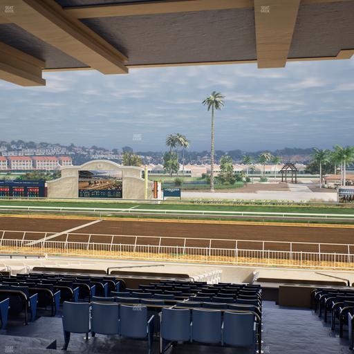 Del Mar Thoroughbred Club - Section Clubhouse Box 6 G Lvl 3 Seat View