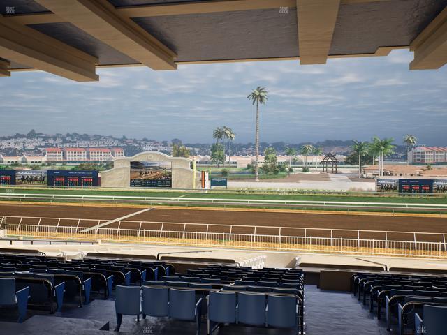 Del Mar Thoroughbred Club - Section Clubhouse Box 6 G Lvl 3 Seat View