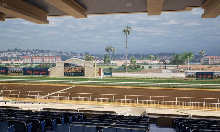 Del Mar Thoroughbred Club - Section Clubhouse Box 6 G Lvl 3 Seat View