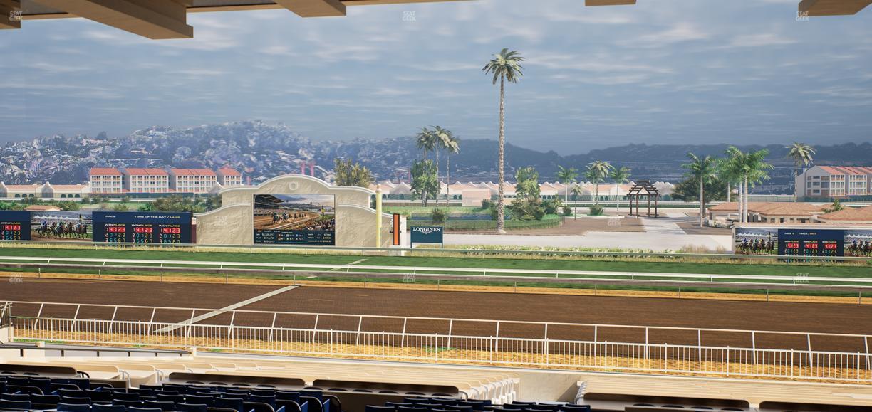 Del Mar Thoroughbred Club - Section Clubhouse Box 6 G Lvl 3 Seat View