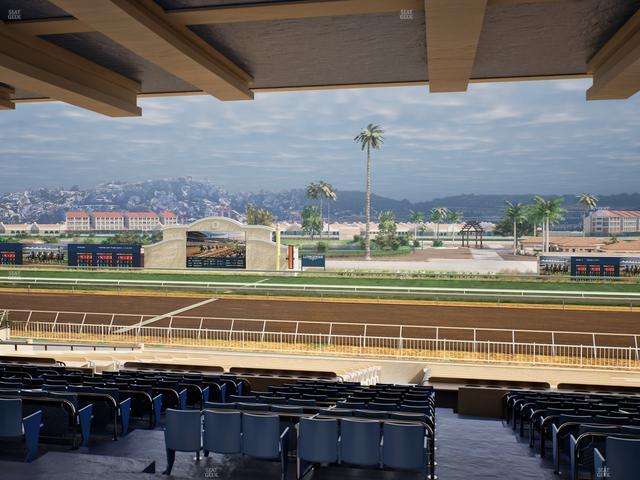 Del Mar Thoroughbred Club - Section Clubhouse Box 6 G Lvl 3 Seat View