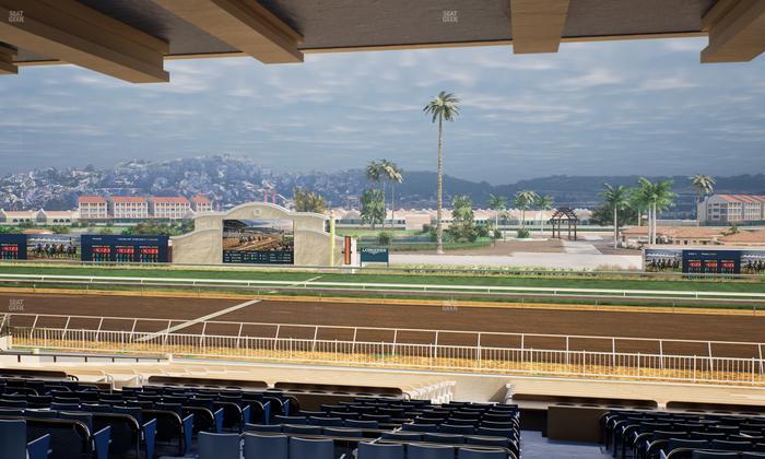 Del Mar Thoroughbred Club - Section Clubhouse Box 6 G Lvl 3 Seat View