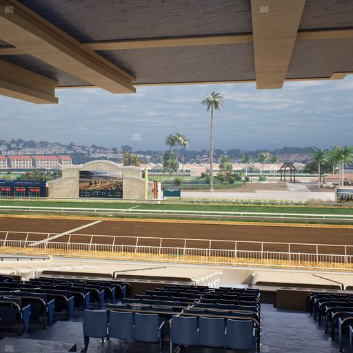 Del Mar Thoroughbred Club - Section Clubhouse Box 6 H Lvl 3 Seat View